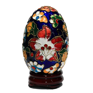 Ei L, Osterei, Deko, Cloisonne Emaille, 0466